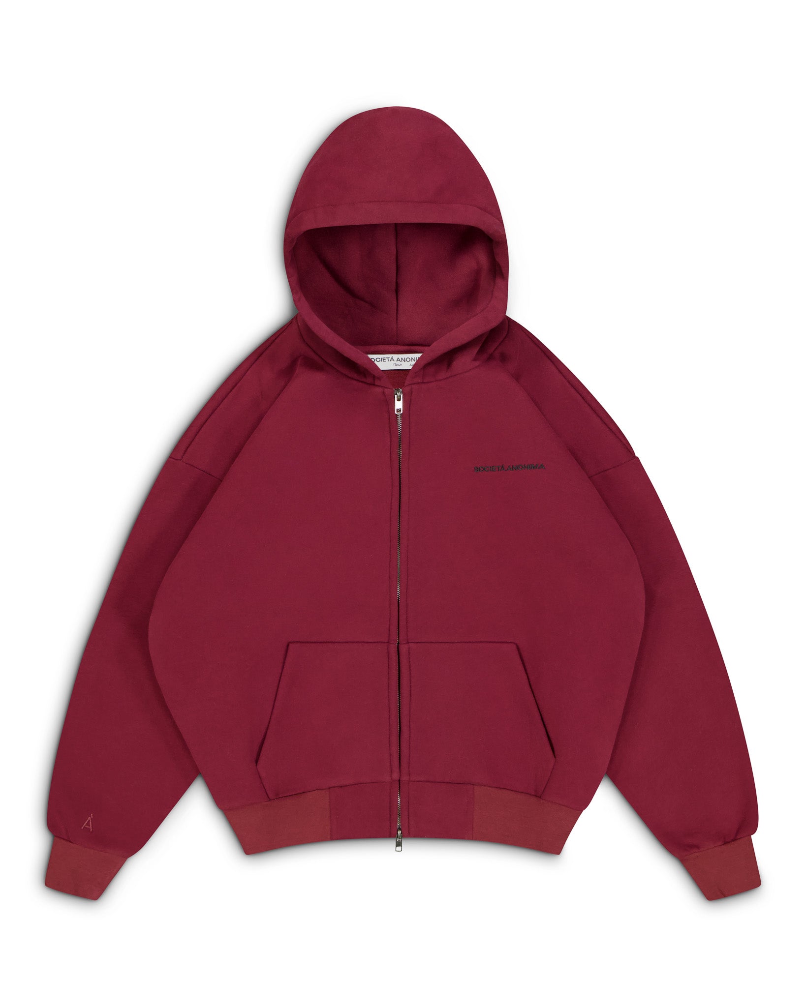 Anonima Zip-Up Hoodie - Velvet Wine