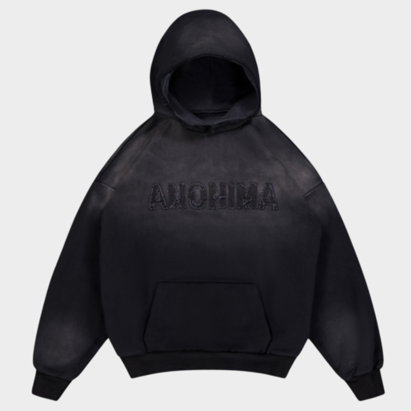 Black Sundown Hoodie in Flat Lat