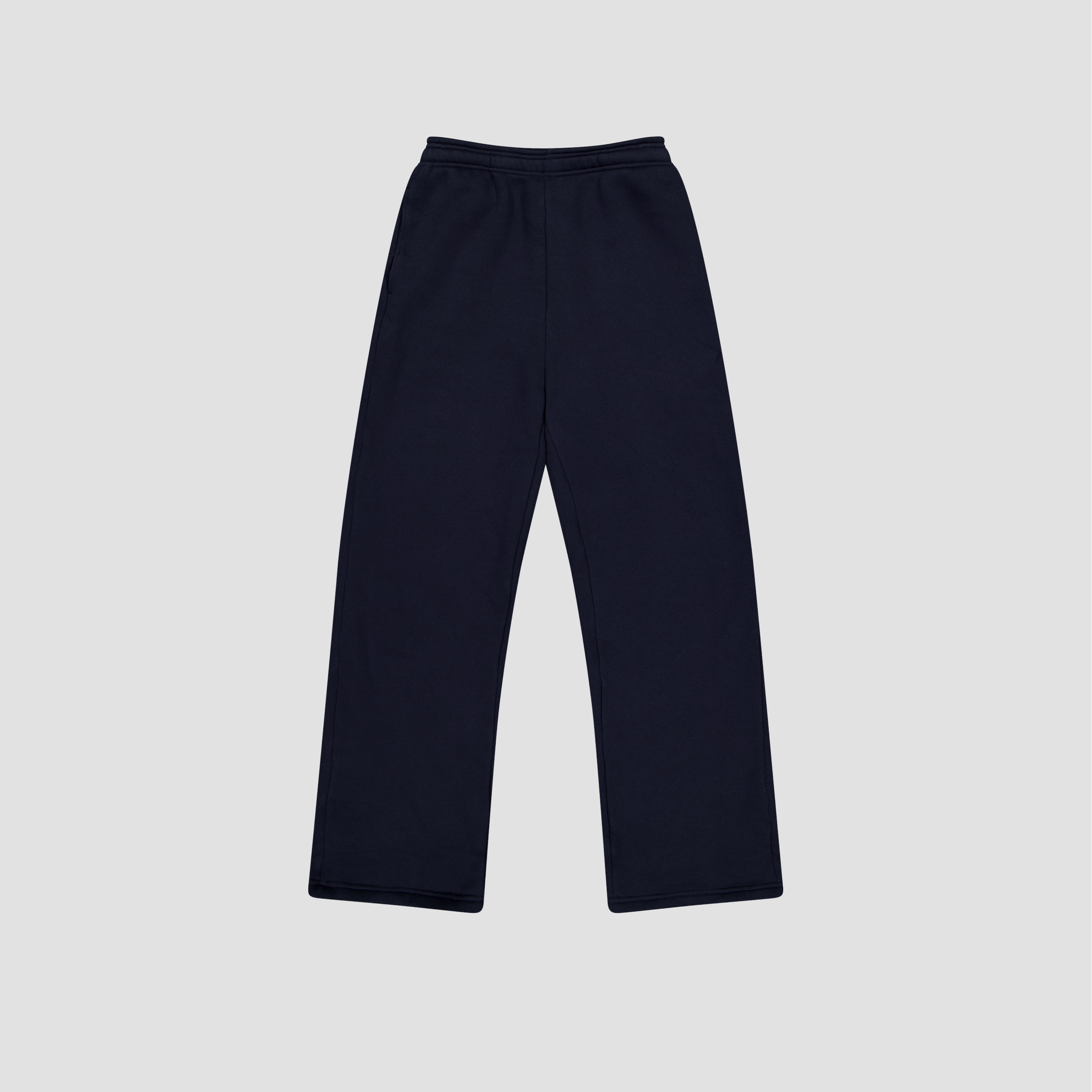 Midnight Blue track pants on a light gray background