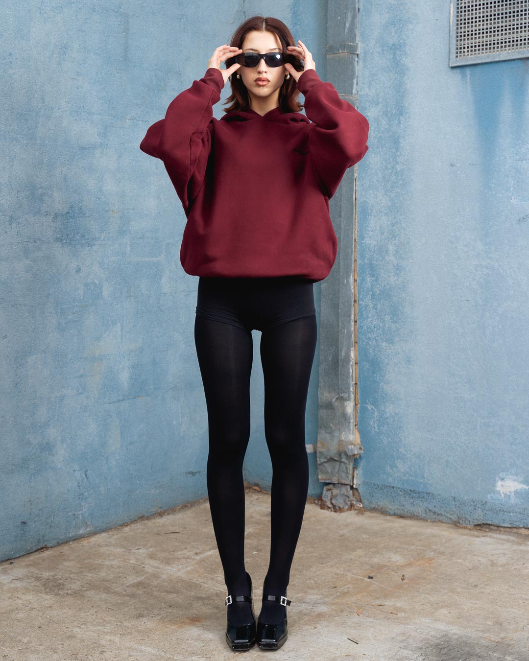 Anonima Hoodie - Velvet Wine