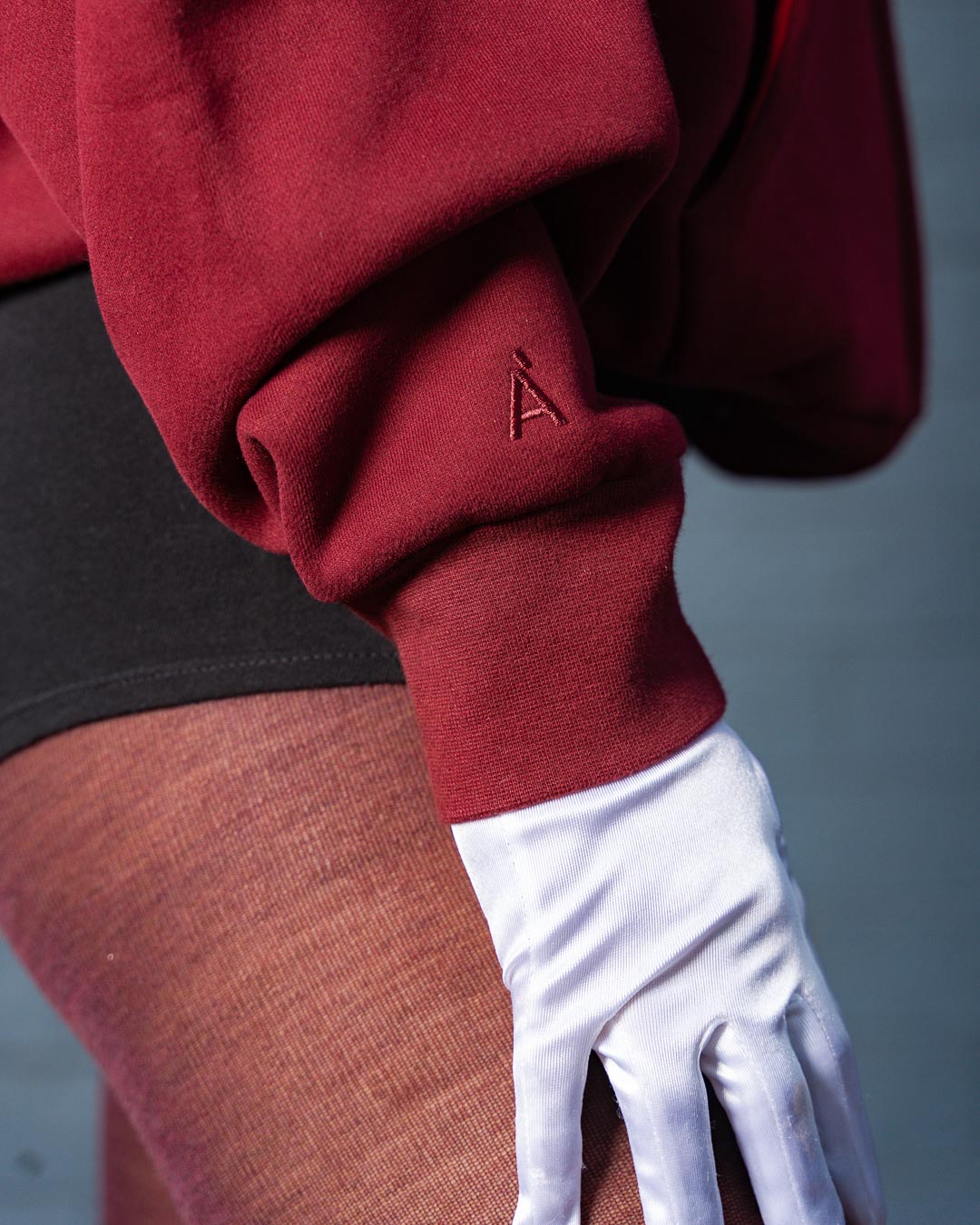 Anonima Zip-Up Hoodie - Velvet Wine