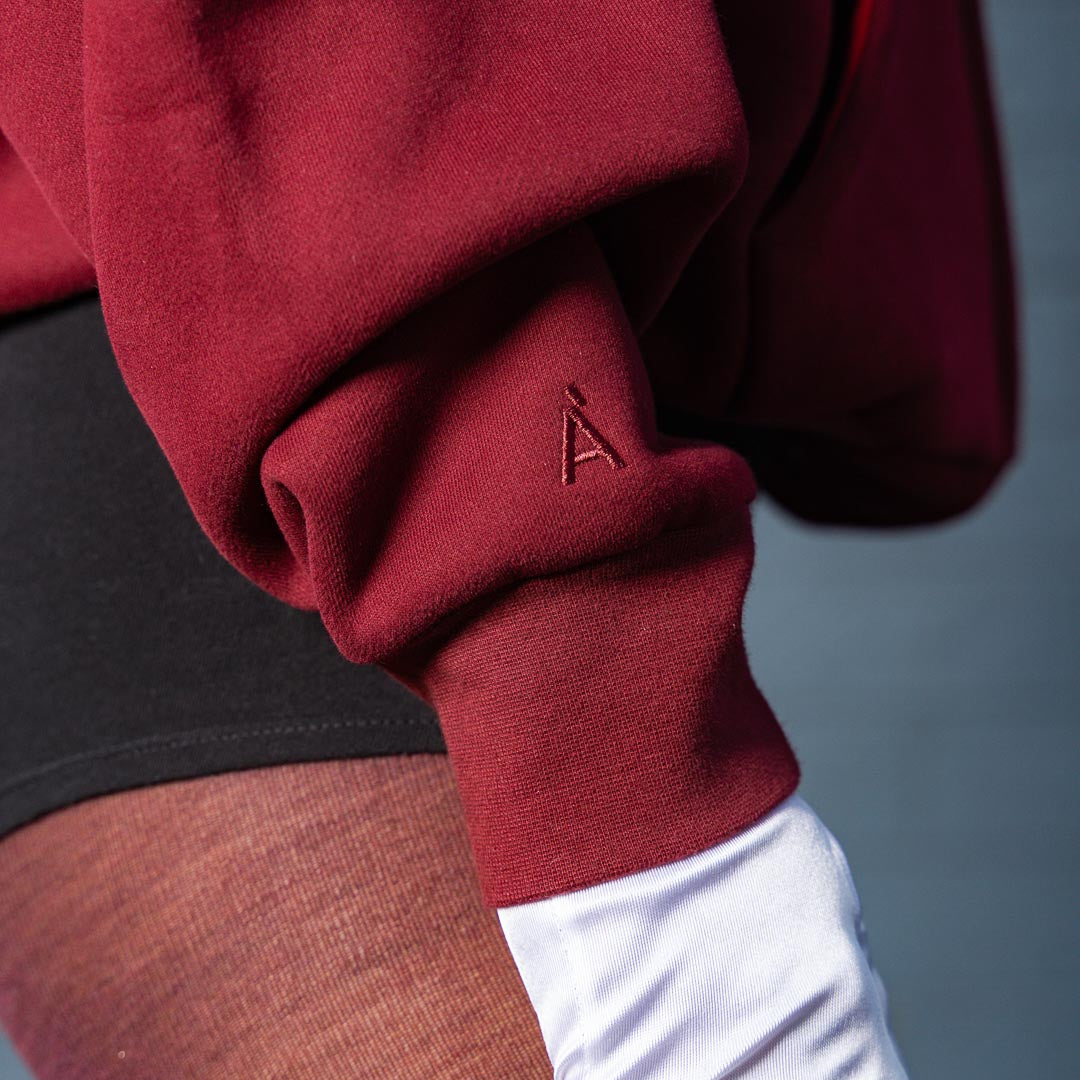 Velvet Wine Zip-up Hoodie