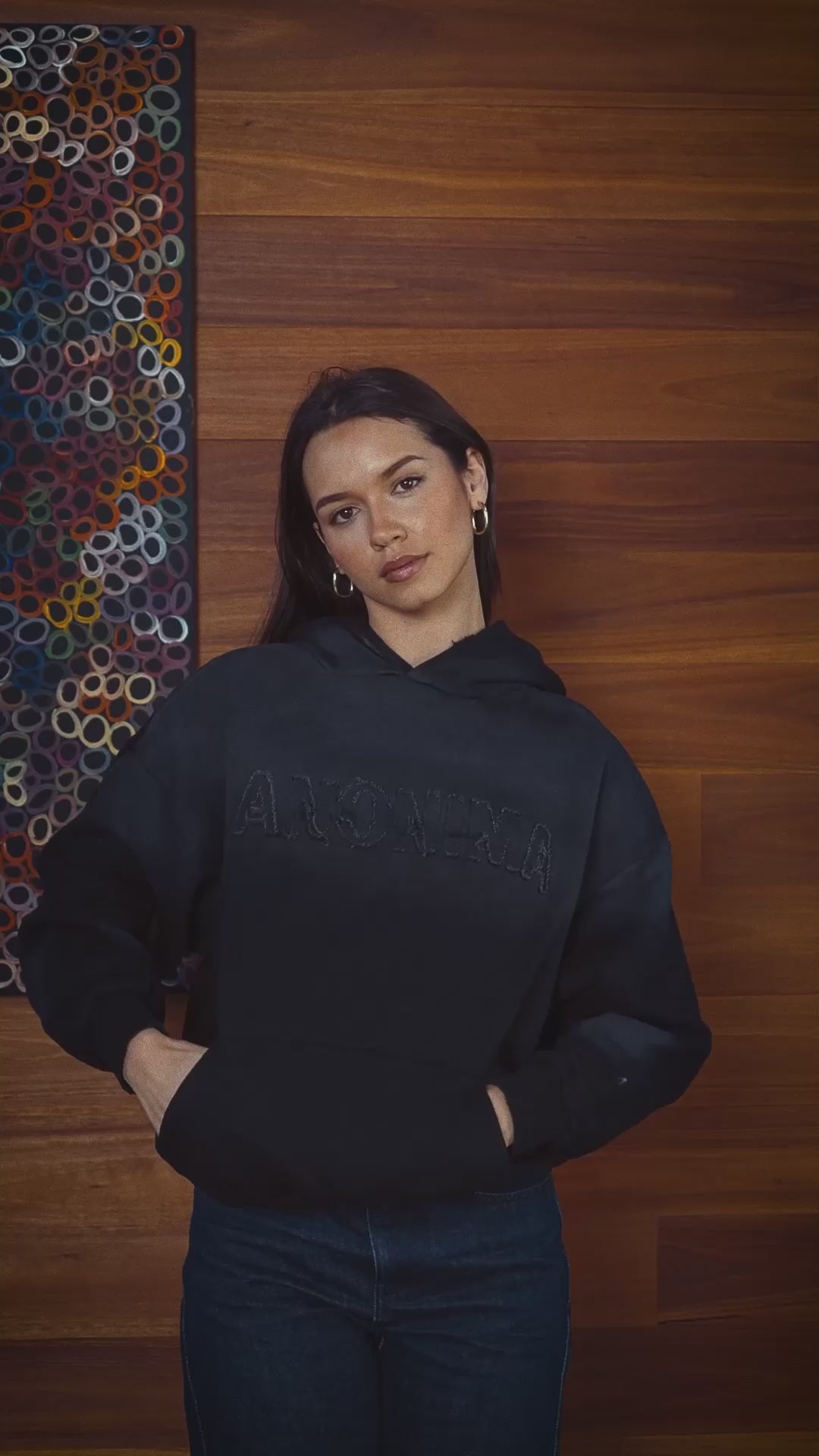 Anonima Hoodie - Black Sundown