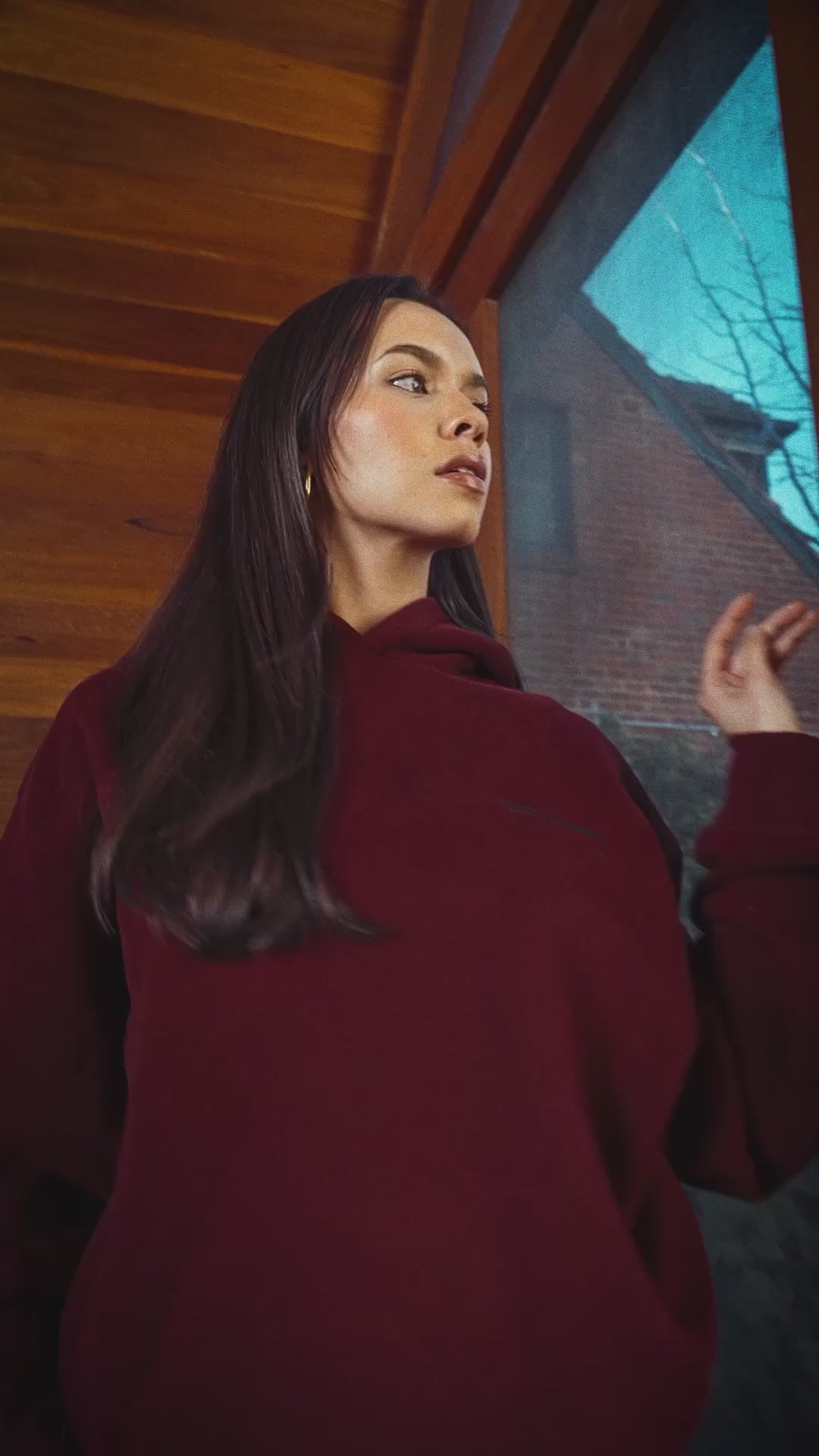 Anonima Hoodie - Velvet Wine