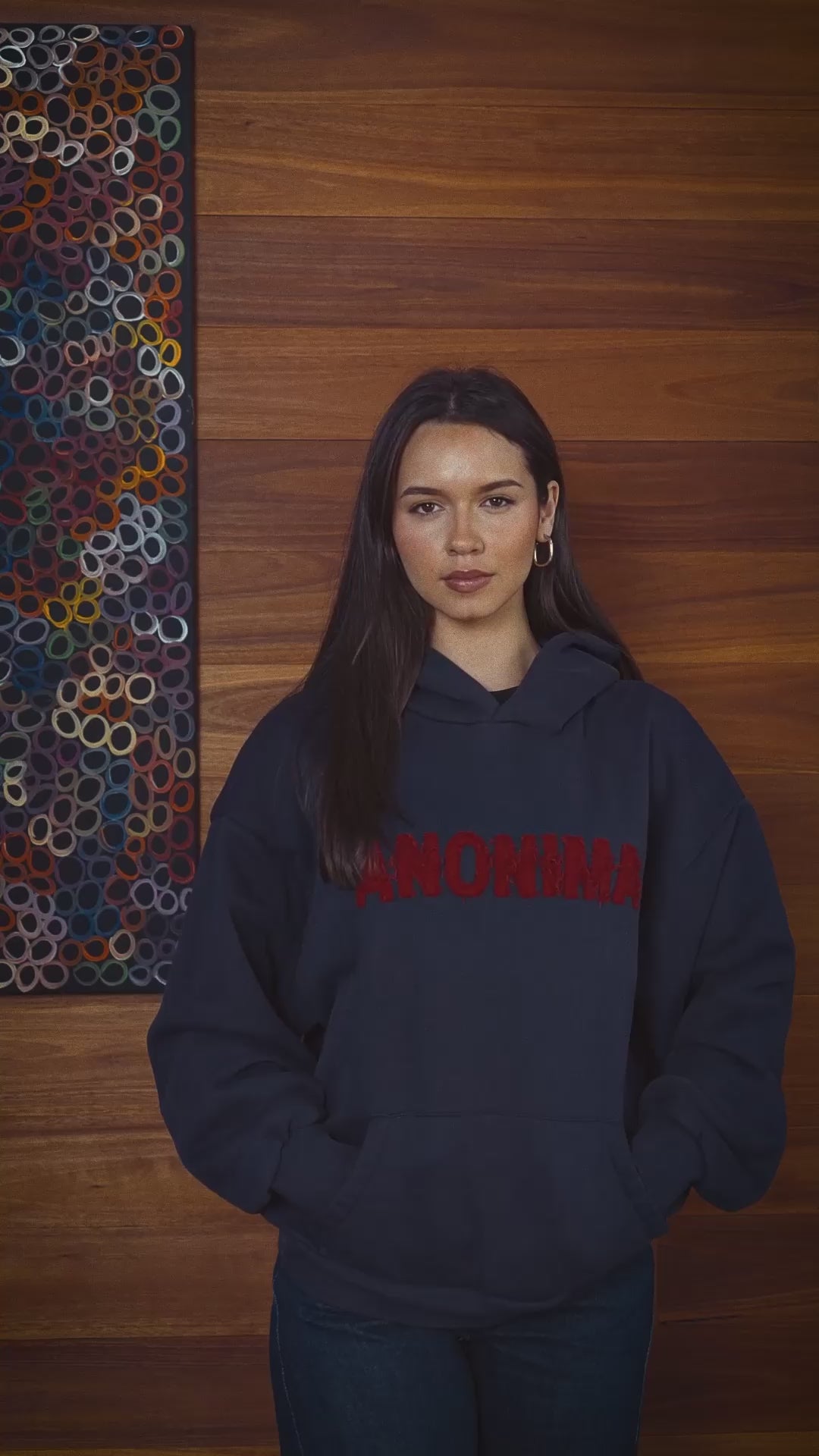 Anonima Hoodie - Navy Blue